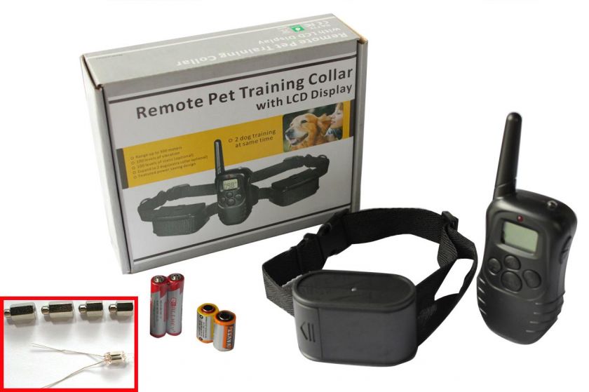   System dog training collar with LCD display and of 300 meters range