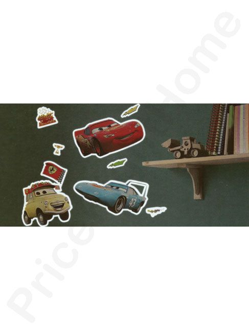 DISNEY CARS GLOW IN THE DARK WALL STICKERS BRAND NEW  