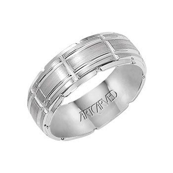 ArtCarved Sonata Wedding Band 11WV7344W 14k White  