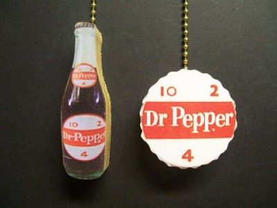 DR PEPPER BOTTLE NOSTALGIC SIGN CEILING FAN PULLS  