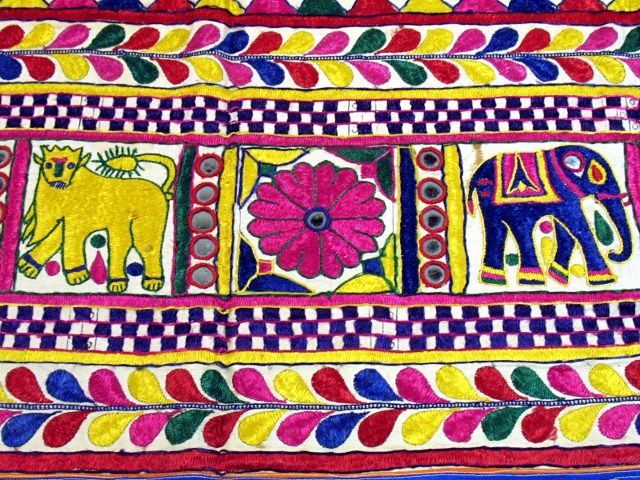 Embroidery Toran Handmade Window Treatment Door Valance  